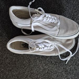 Vans Unisex Off White Suede Skate Shoes
